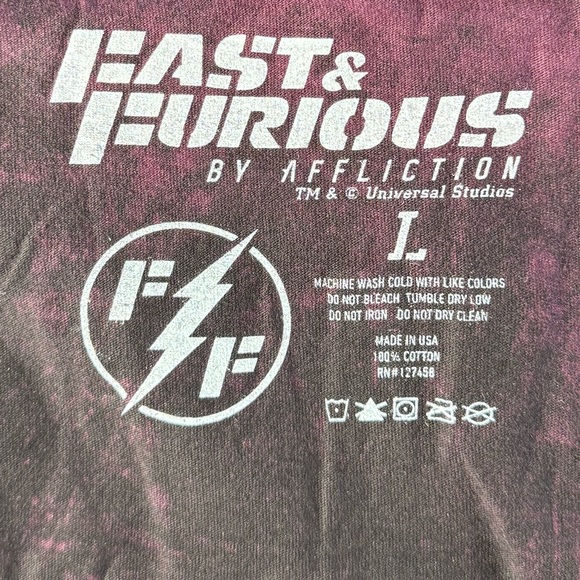 Fast & Furious By Affliction Men’s Short Sleeve T-Shirt - Large - NWT - Picture 10 of 11